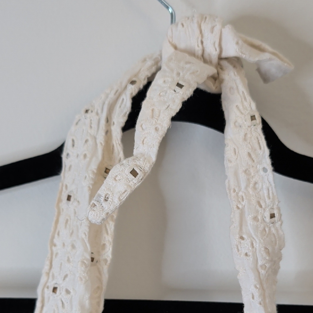 Diane von Furstenberg DVF Rive White Cotton Eyelet Halter Dress US 2 - Picture 11 of 12